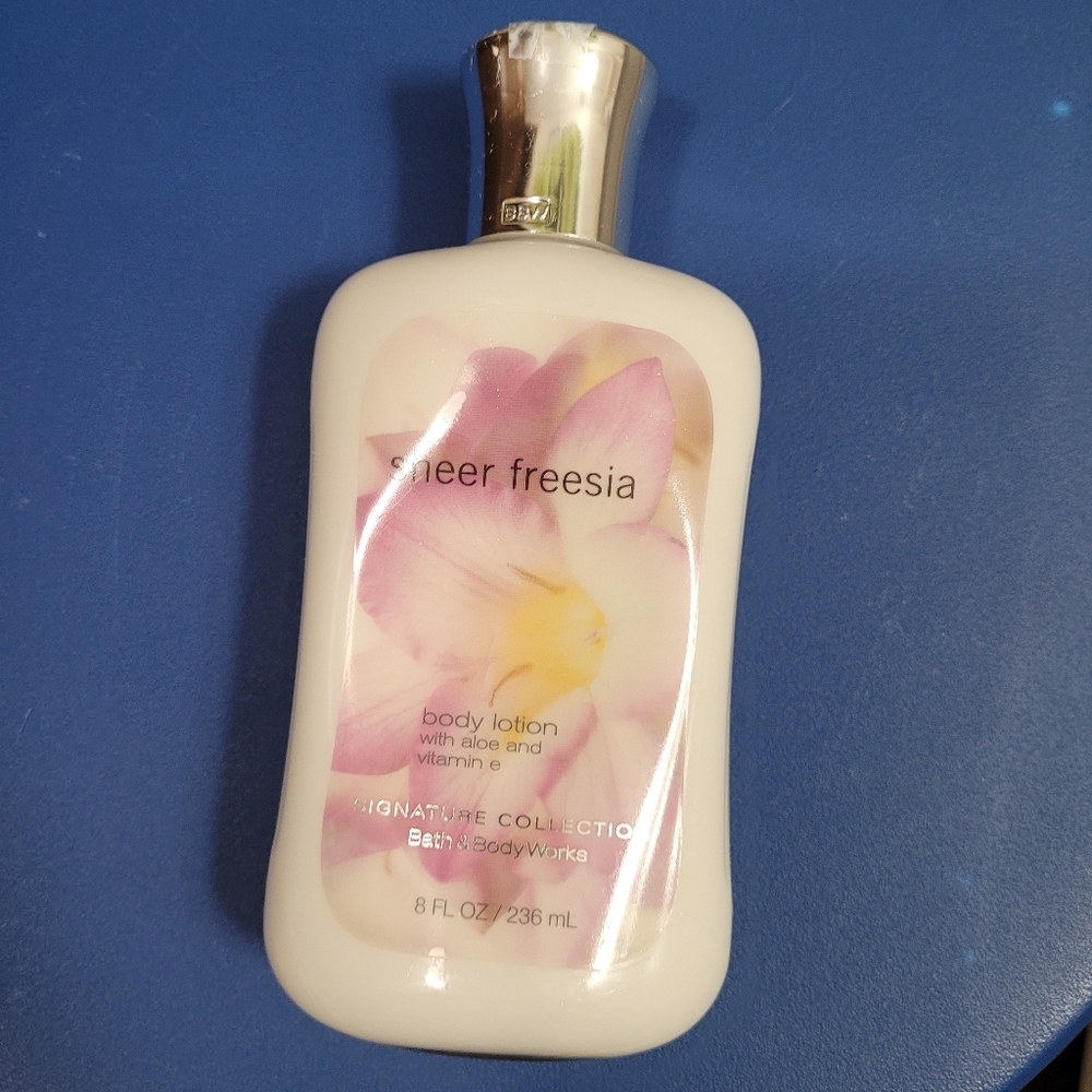 Freesia lotion from Bath and Body Works